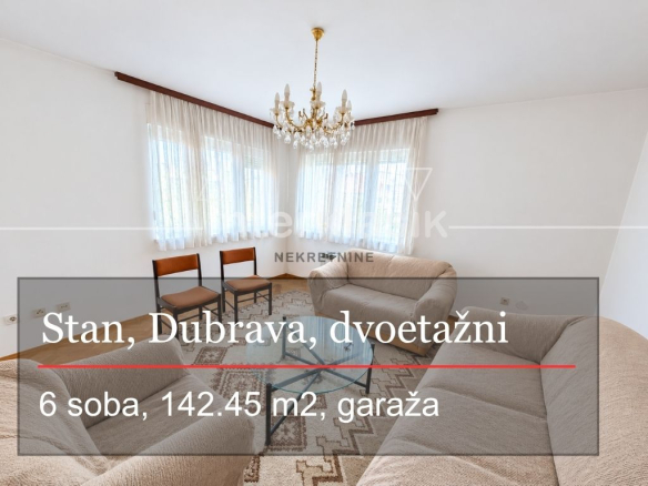 Prodaja, stan, Gornja Dubrava, 142 m2, 6 soba, 2 etaže, garaža